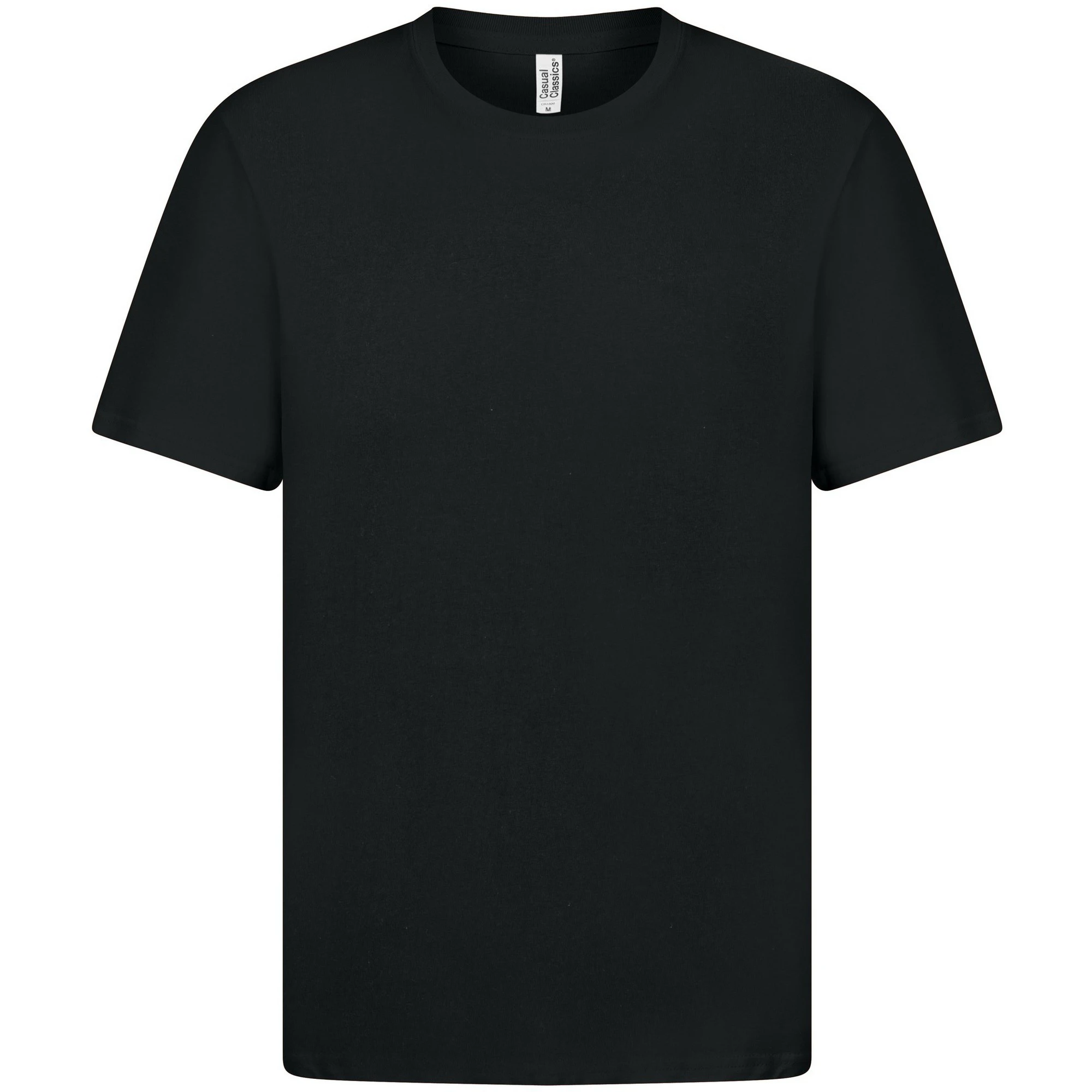 Casual Classics Mens Ringspun Cotton Longline T-Shirt (Black) - AB602