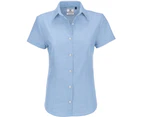 B&C Ladies Oxford Short Sleeve Shirt / Ladies Shirts (Blue Chip) - BC116