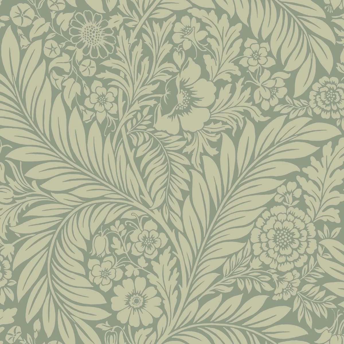 Belgravia Florence Leaf Wallpaper (Green) - AG2653