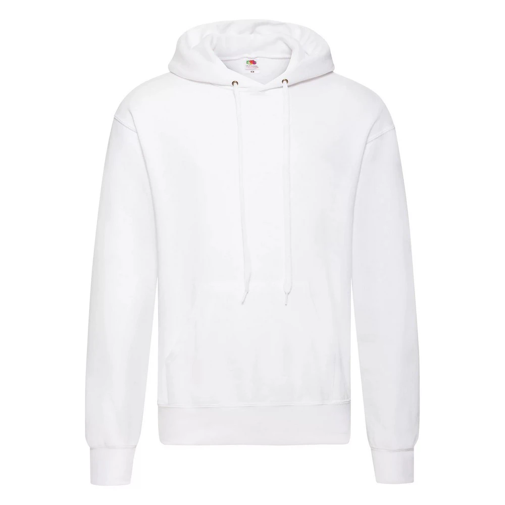 Fruit Of The Loom Mens Hooded Sweatshirt / Hoodie (White) - BC366