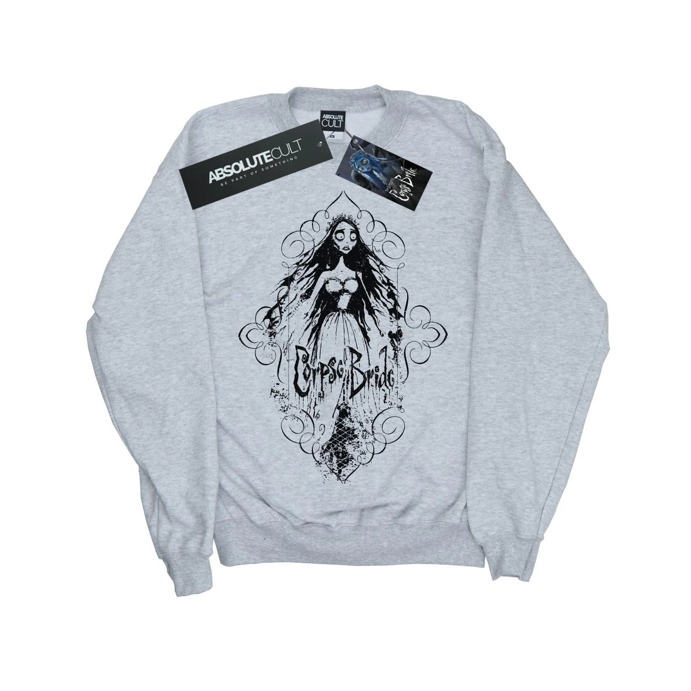 Corpse Bride Boys Sketched Bride Sweatshirt (Sports Grey) - BI11354