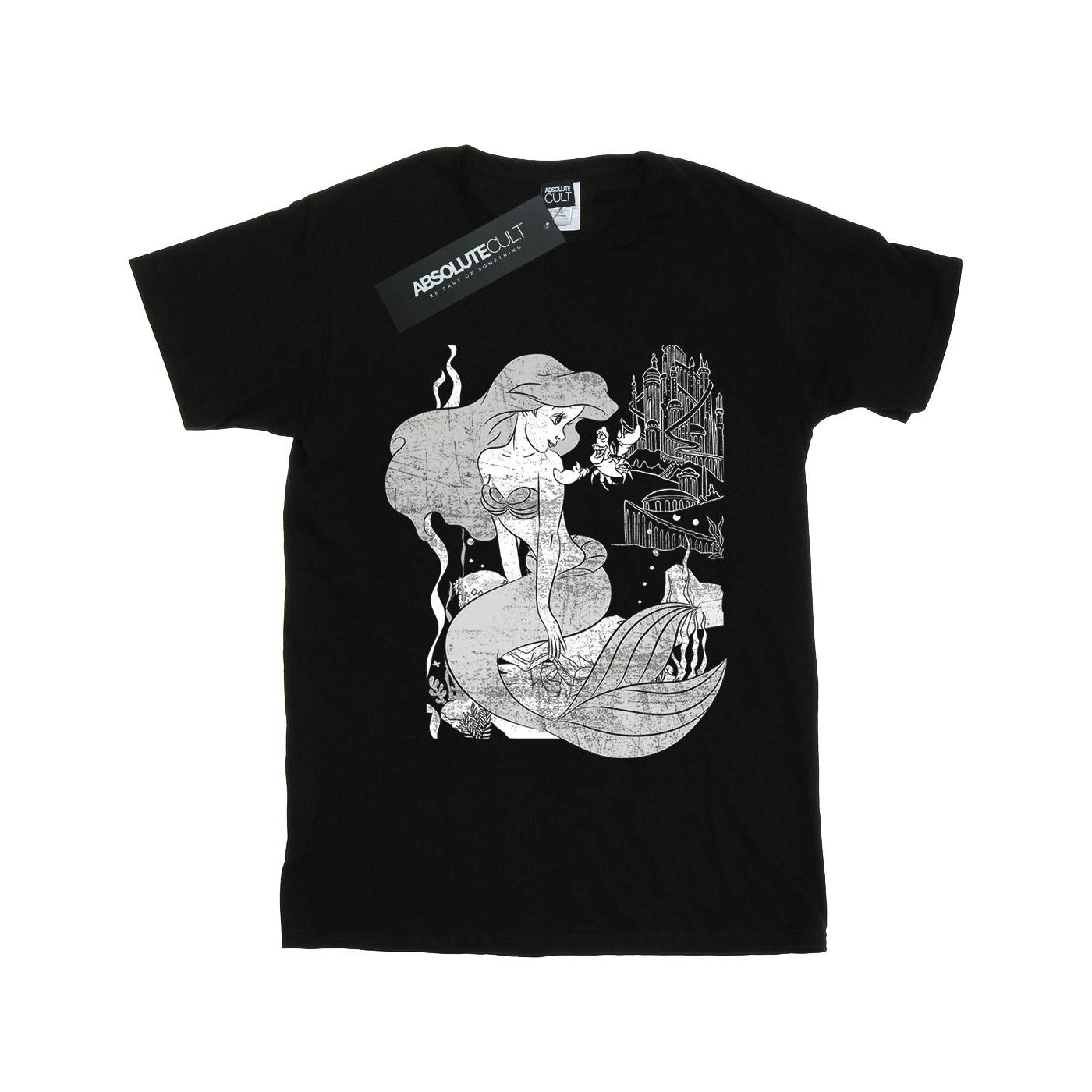 The Little Mermaid Girls T-Shirt (Black) - BI1169