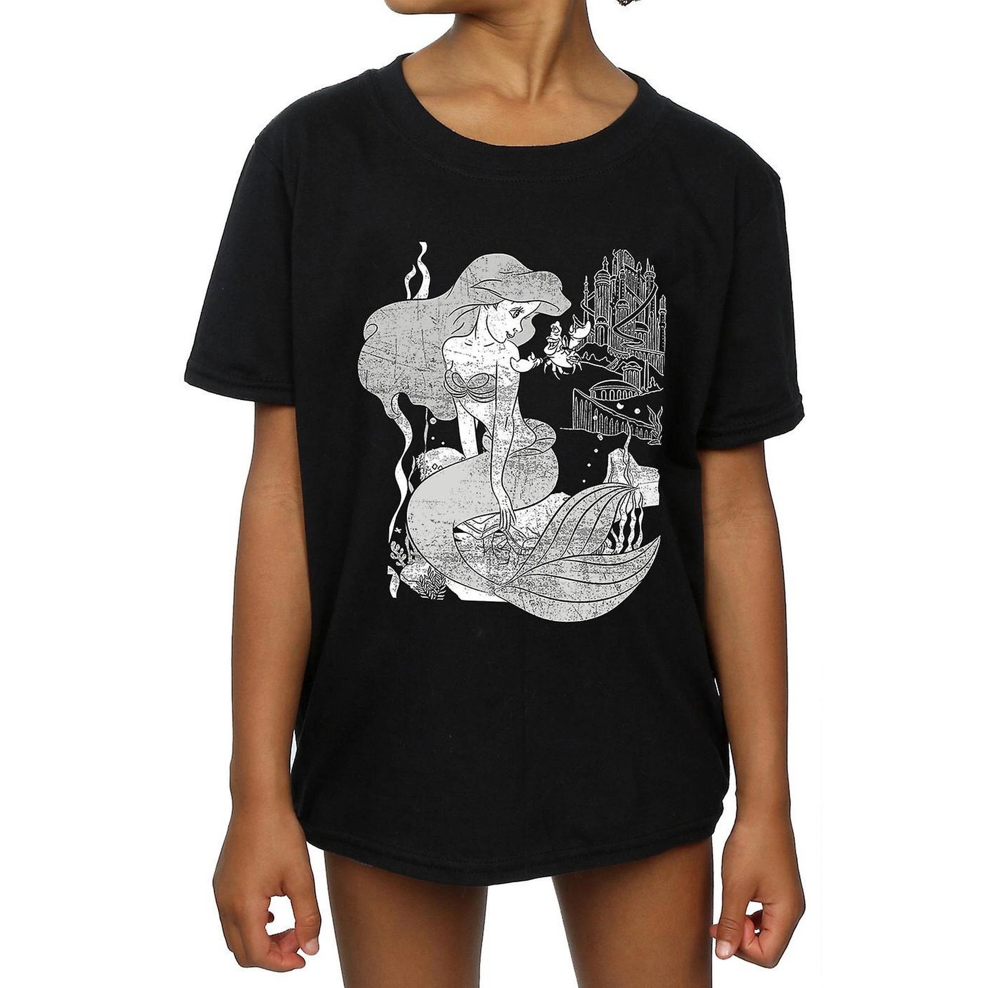 The Little Mermaid Girls T-Shirt (Sports Grey) - BI1169