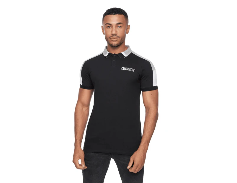 Crosshatch Mens Cramsures Polo Shirt (Black) - BG1140