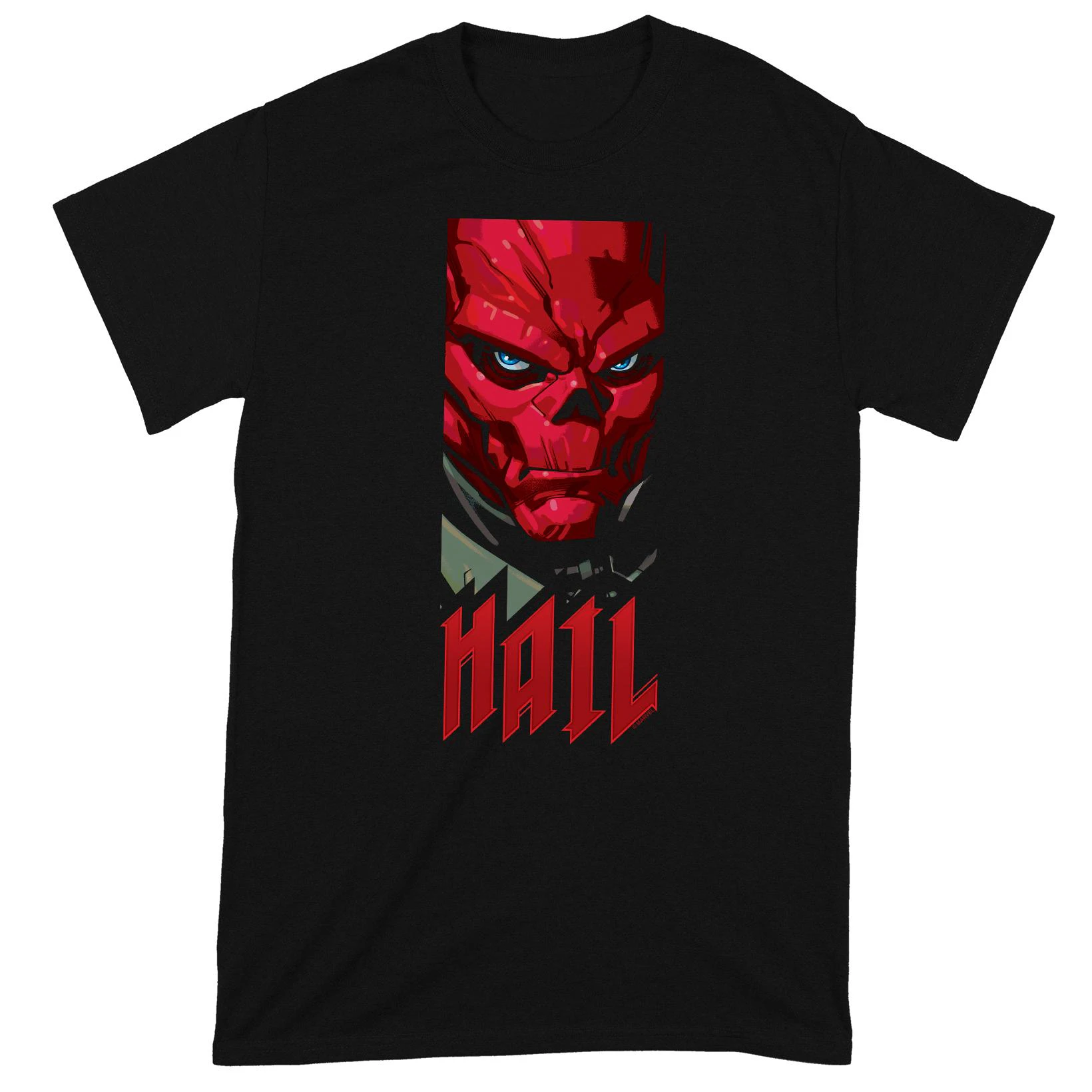 Marvel Avengers Unisex Adult Hail Red Skull T-Shirt (Black/Red) - BI101