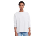 Russell Unisex Adult Plain Classic Long-Sleeved T-Shirt (White) - BC5381