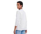 Russell Unisex Adult Plain Classic Long-Sleeved T-Shirt (White) - BC5381