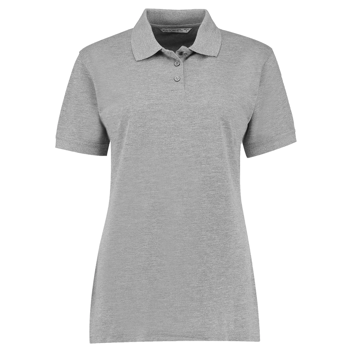 Kustom Kit Ladies Klassic Superwash Short Sleeve Polo Shirt (Heather Grey) - BC623