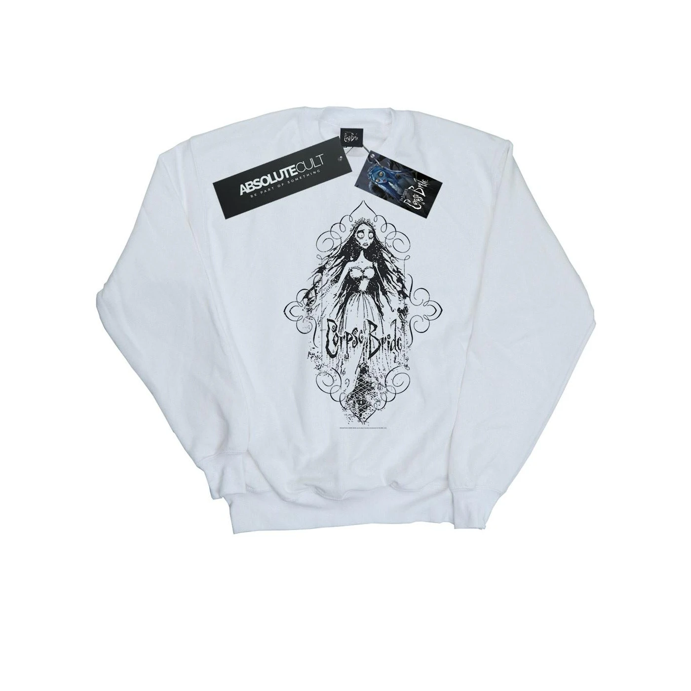 Corpse Bride Boys Sketched Bride Sweatshirt (White) - BI11349