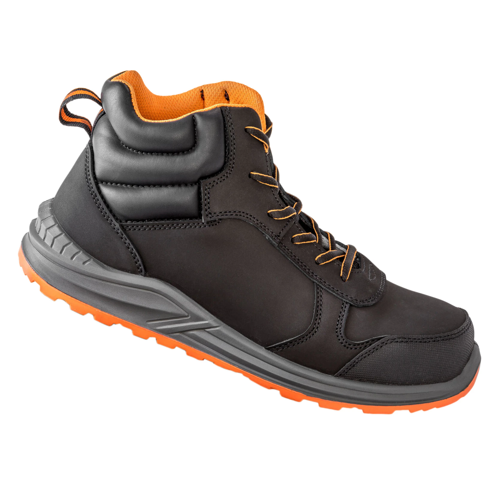 WORK-GUARD by Result Unisex Adult Stirling Nubuck Safety Boots (Black/Grey/Orange) - BC5041