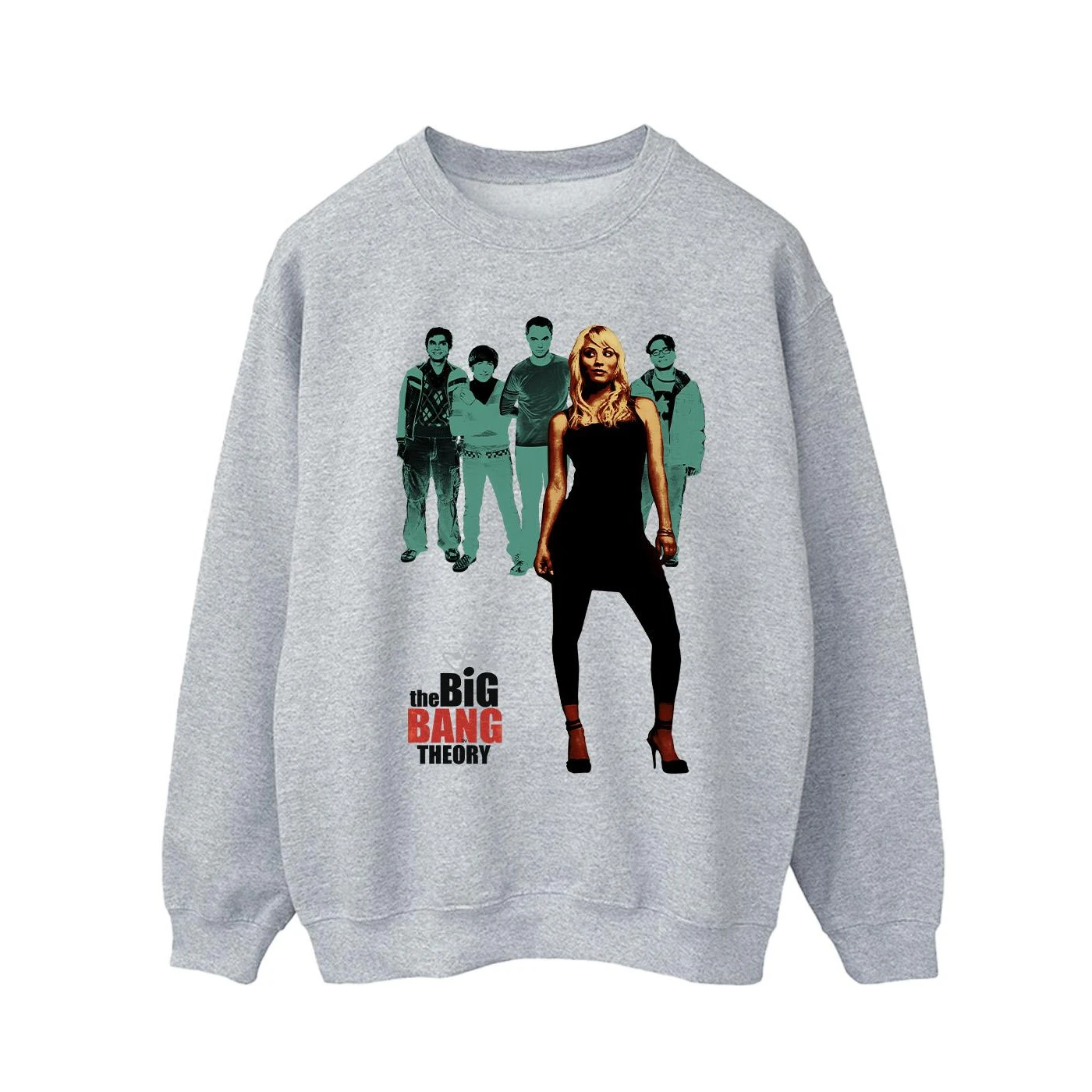 The Big Bang Theory Mens Penny Standing Sweatshirt (Sports Grey) - BI11068