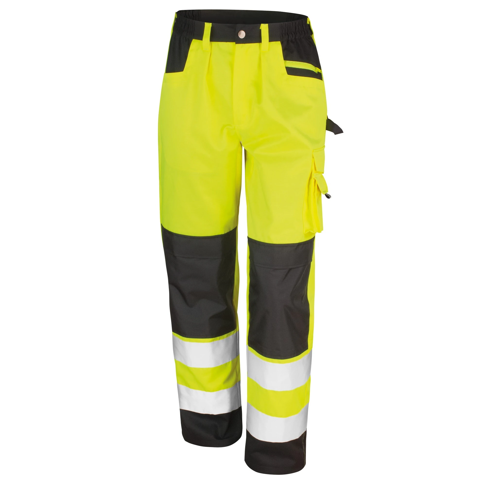 Result Safeguard Adults Unisex Hi Viz Cargo Trousers (Hi-Vis Yellow) - BC3800