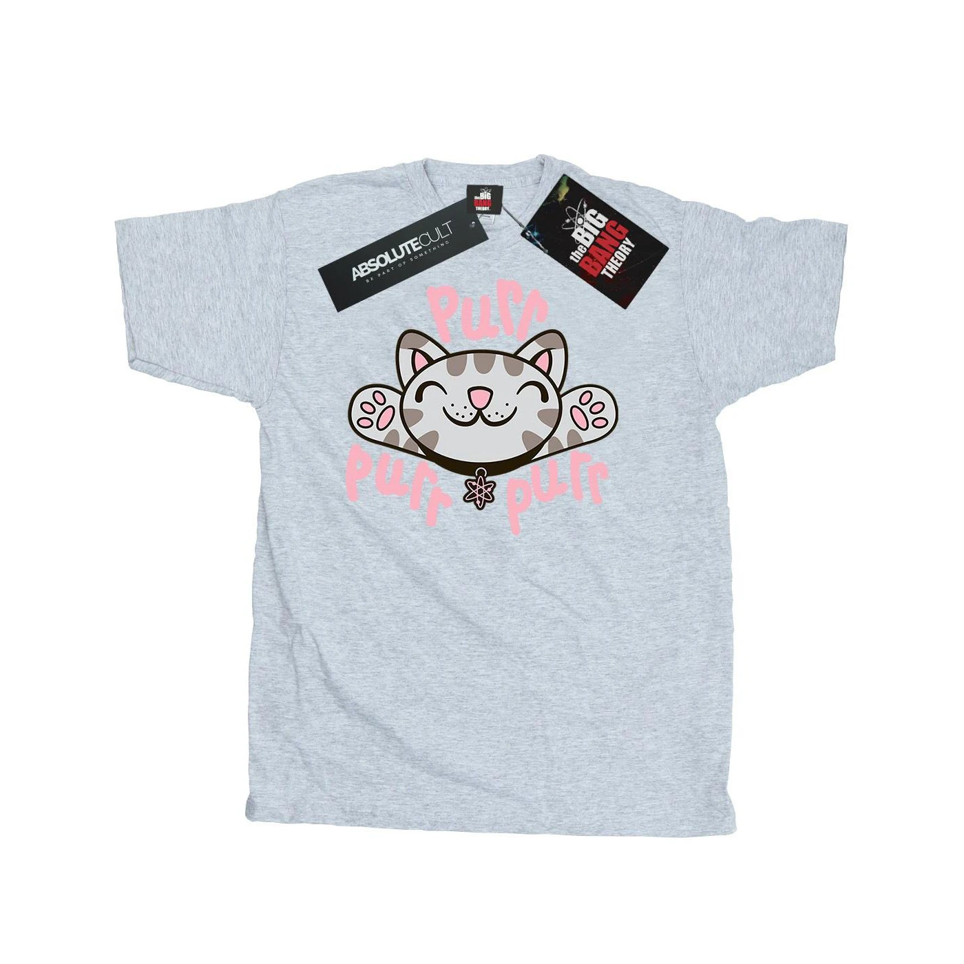 Big Bang Theory Mens Soft Kitty Purr T-Shirt (Sports Grey) - BI12820