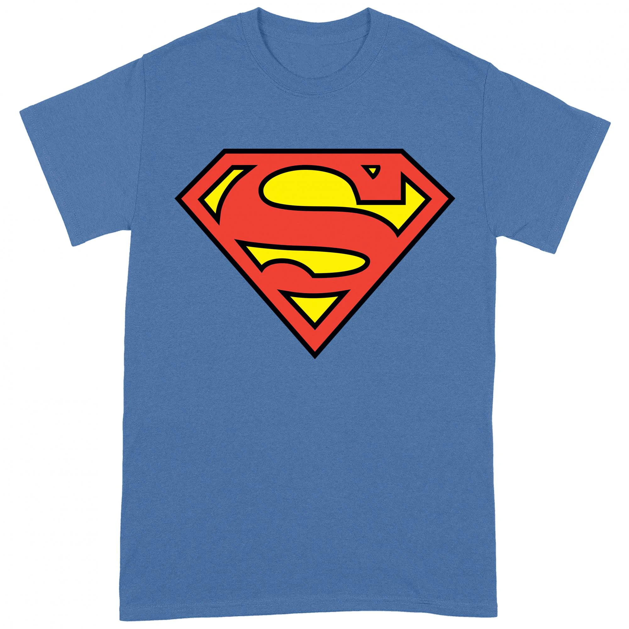 Superman Unisex Adult Logo T-Shirt (Royal Blue) - BI108