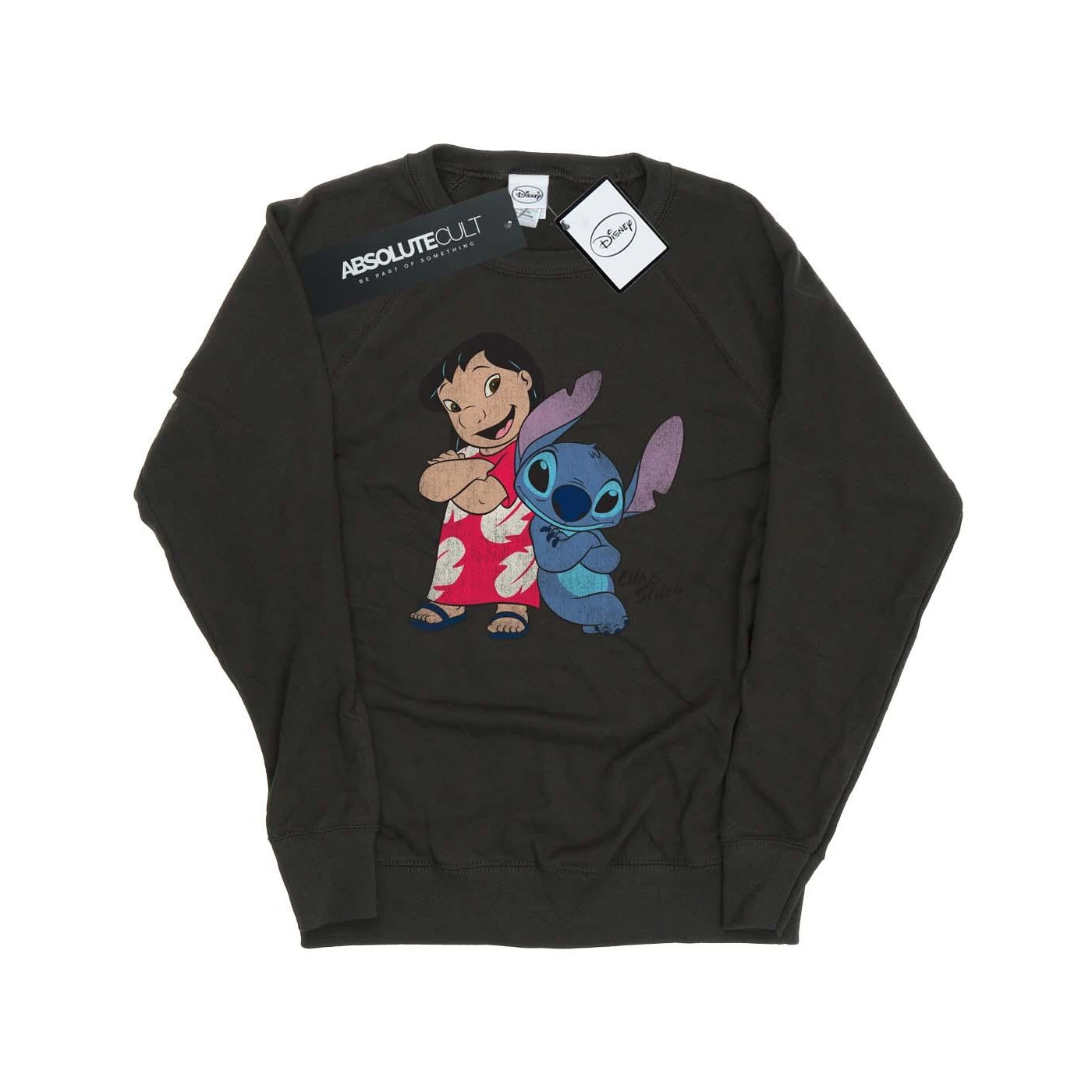 Lilo & Stitch Womens Classic Heather Sweatshirt (Light Graphite) - BI1050