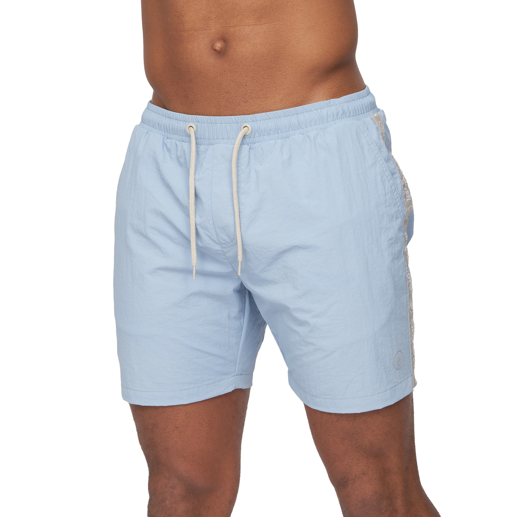 Duck and Cover Mens Gathport Swim Shorts (Light Blue) - BG960