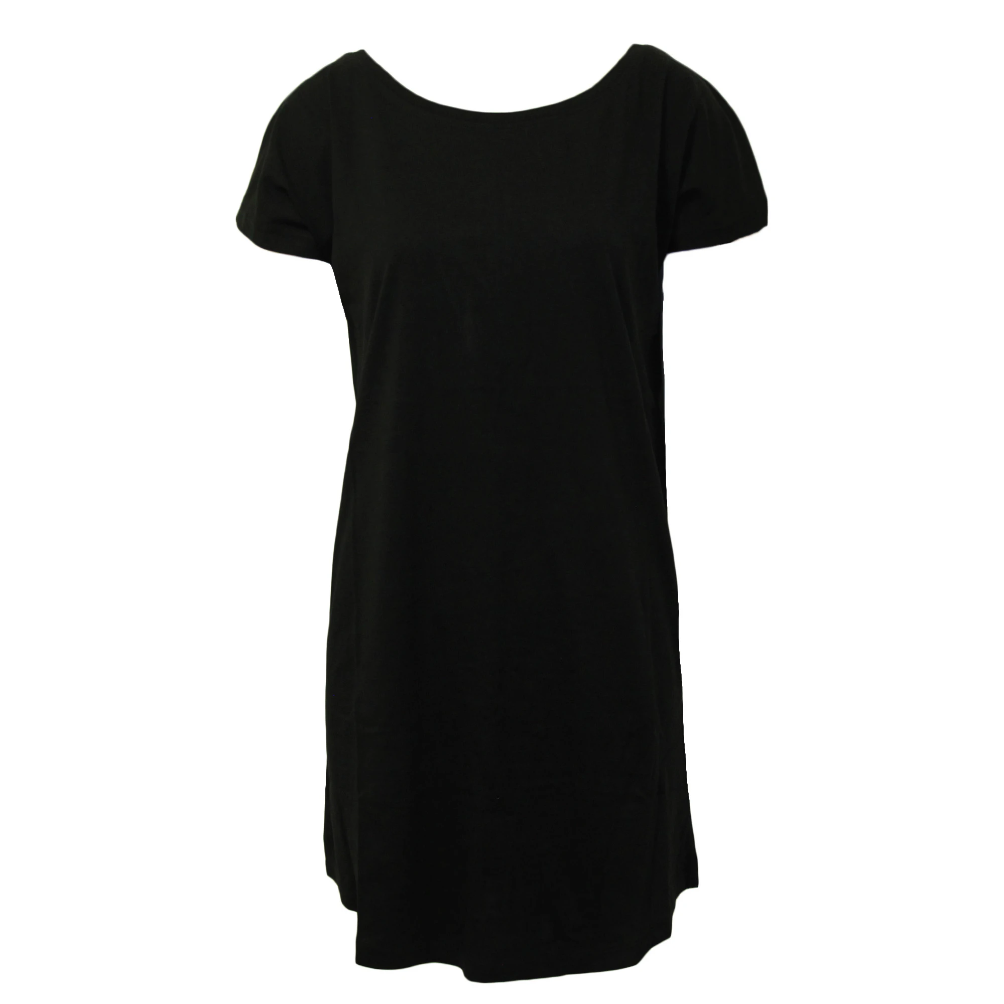 Mantis Womens Loose Fit T-Shirt Dress (Black) - BC4936