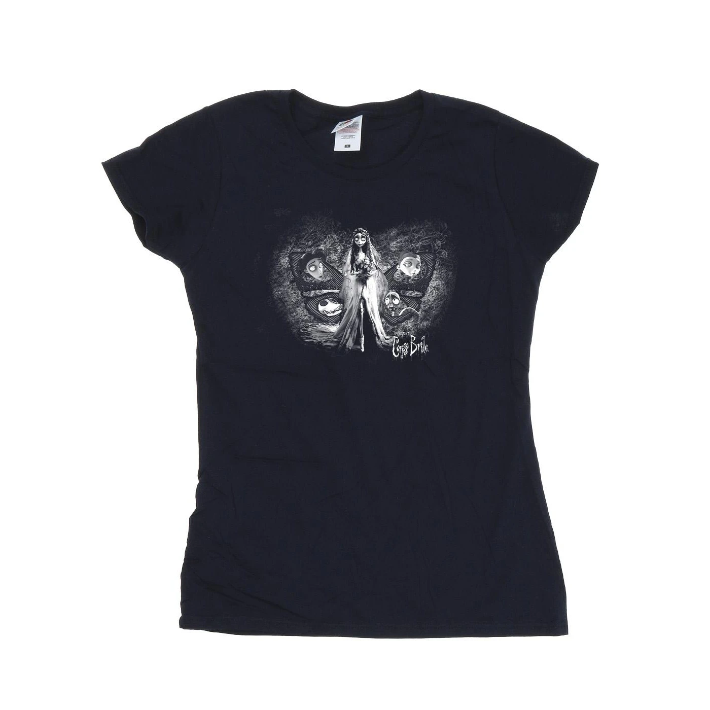 Corpse Bride Womens Emily Butterfly Cotton T-Shirt (Navy Blue) - BI14139