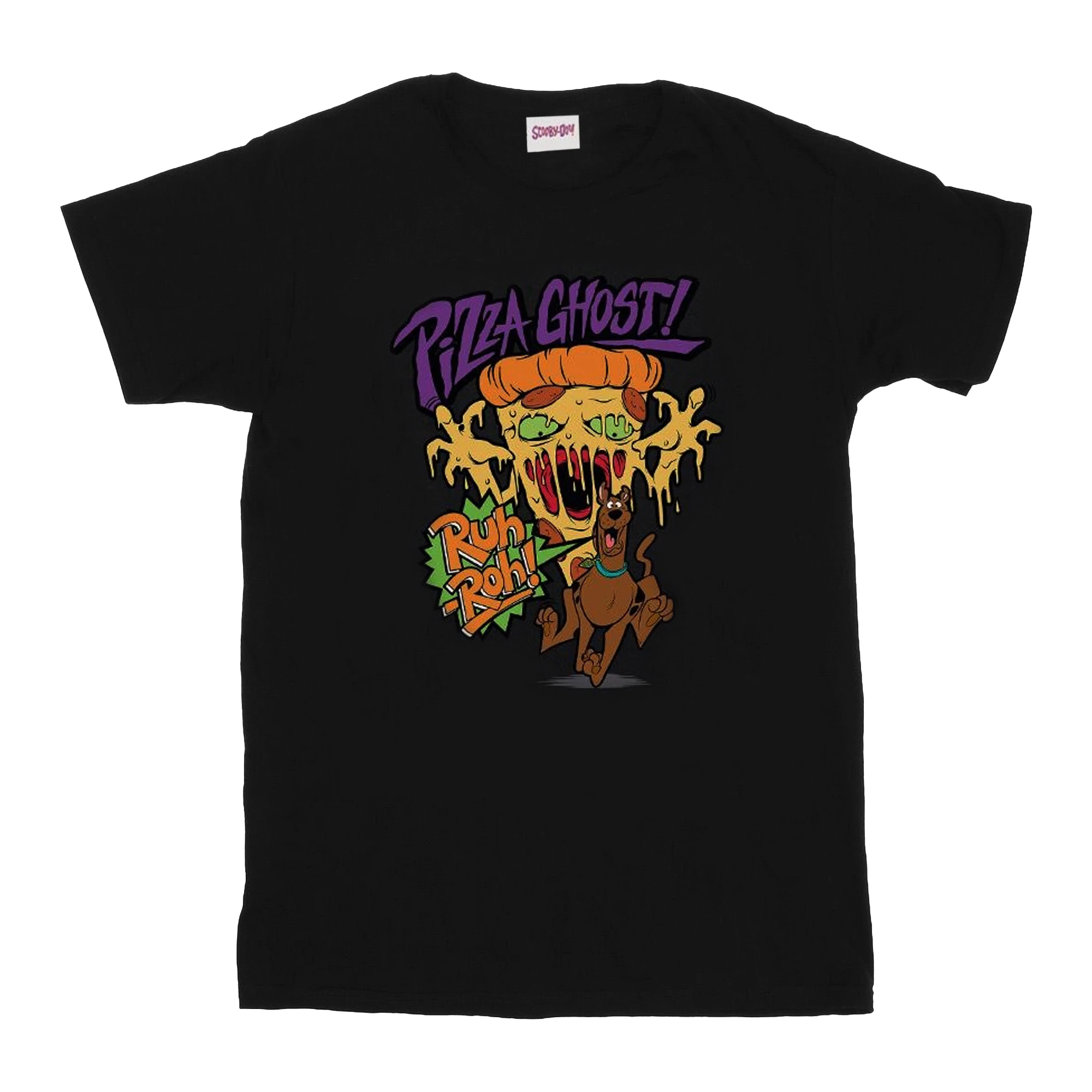 Scooby Doo Boys Pizza Ghost T-Shirt (Black) - BI1451