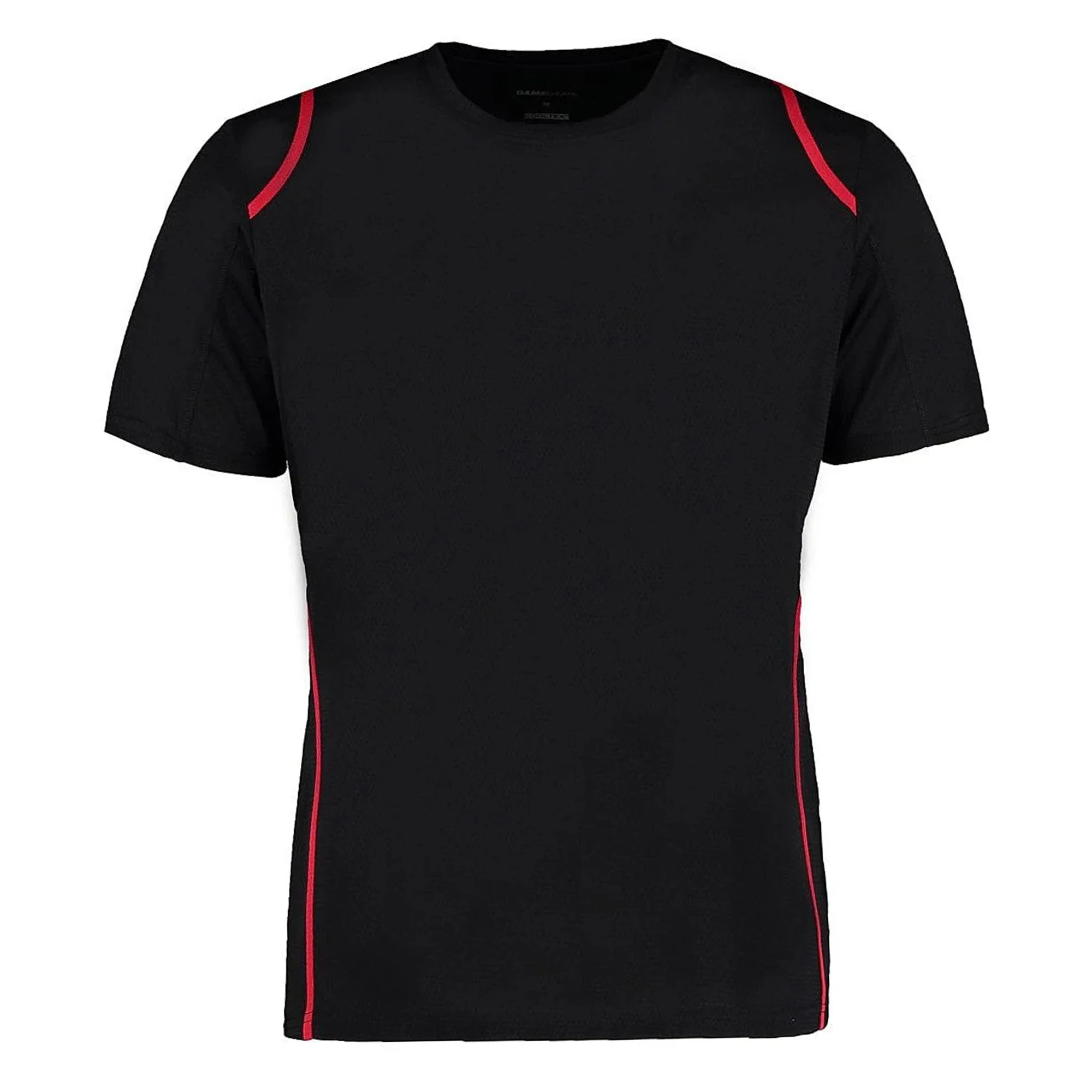 Gamegear® Cooltex® Short Sleeved T-Shirt / Mens Sportswear (Black/Red) - BC451