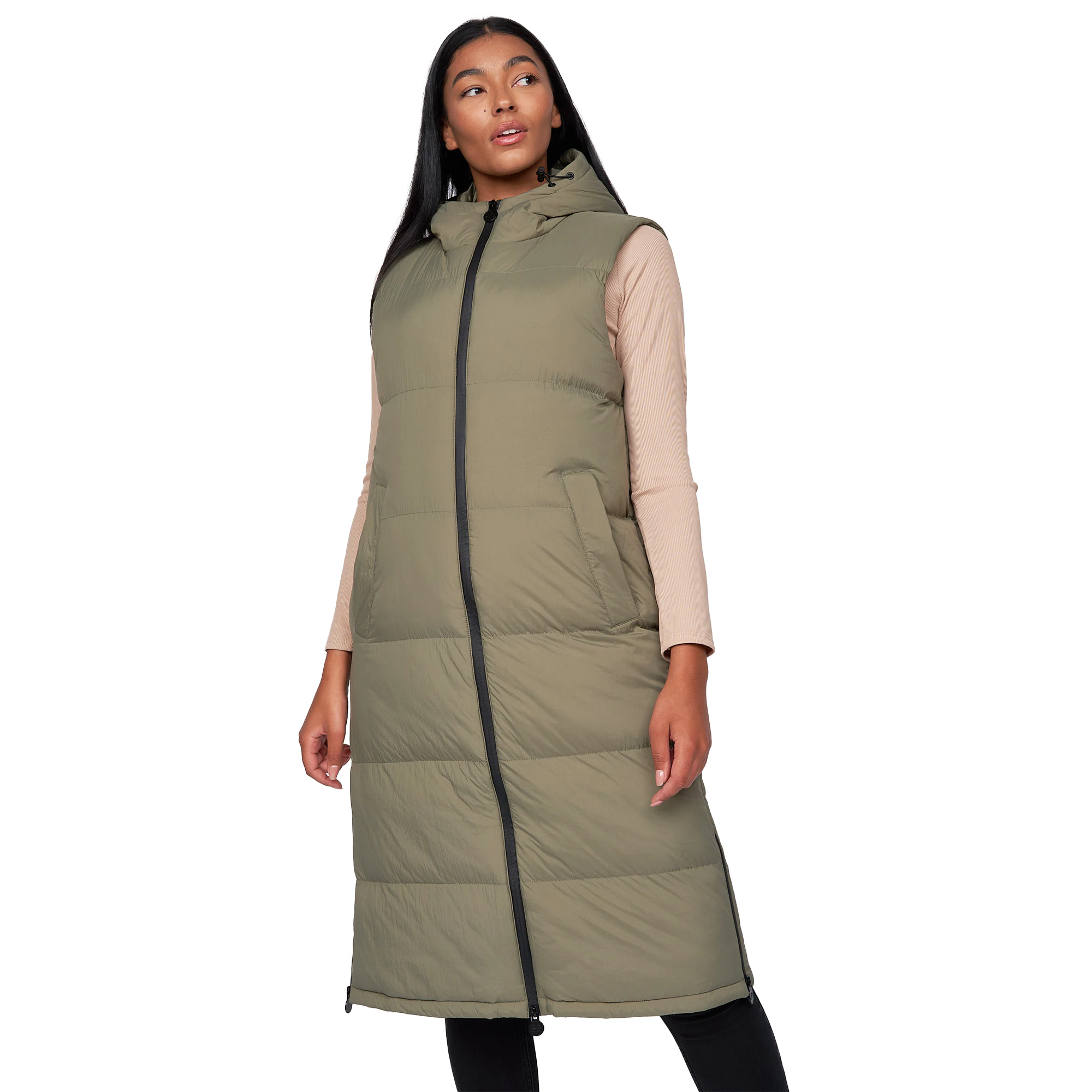 Crosshatch Womens Alaiya Gilet (Olive) - BG545