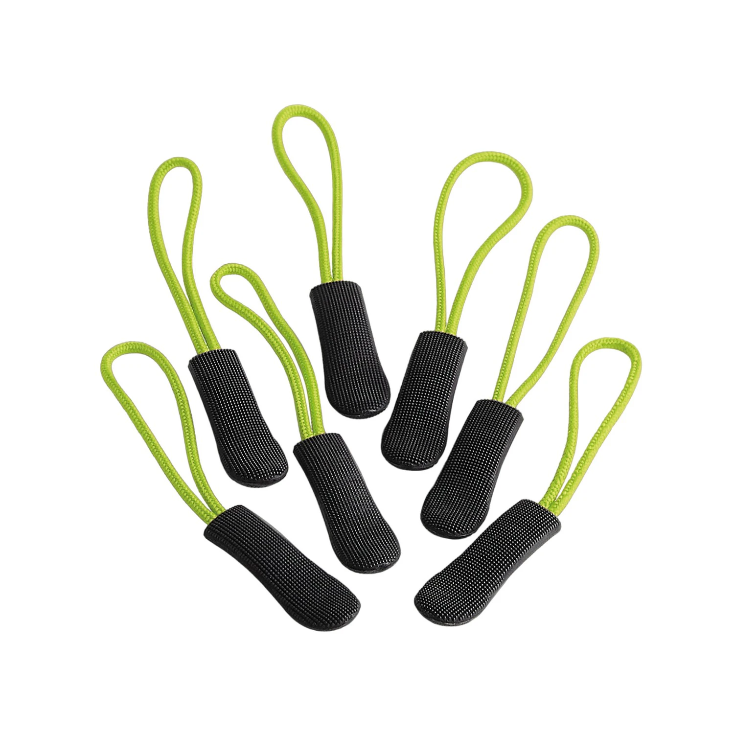 Quadra SLX Zip Pulls (Pack of 10) (Lime) - BC5605