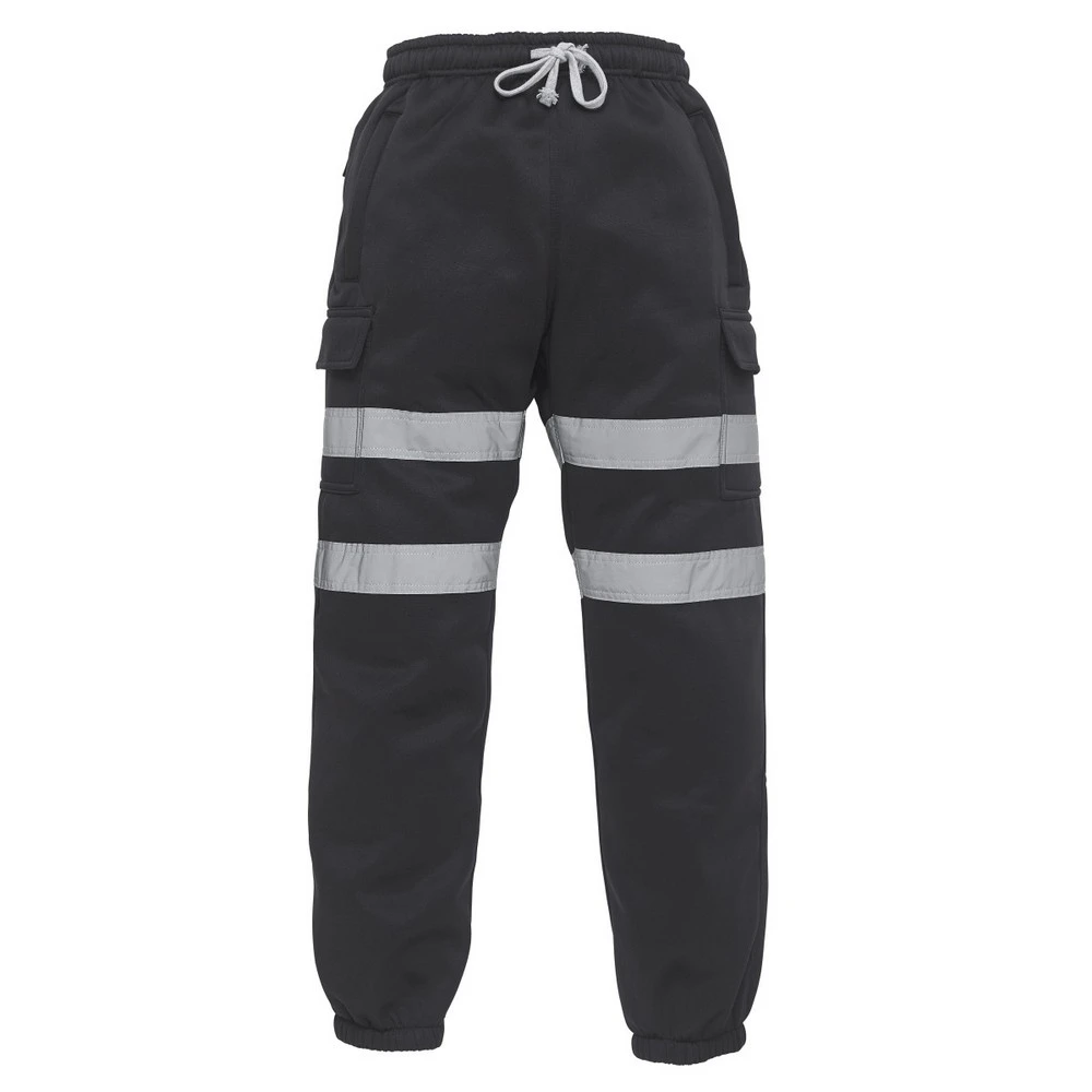 Yoko Adults Unisex Hi Vis Jogging Pants (Black) - BC4652