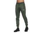 Crosshatch Mens Fennelly Jogging Bottoms (Dark Green) - BG717