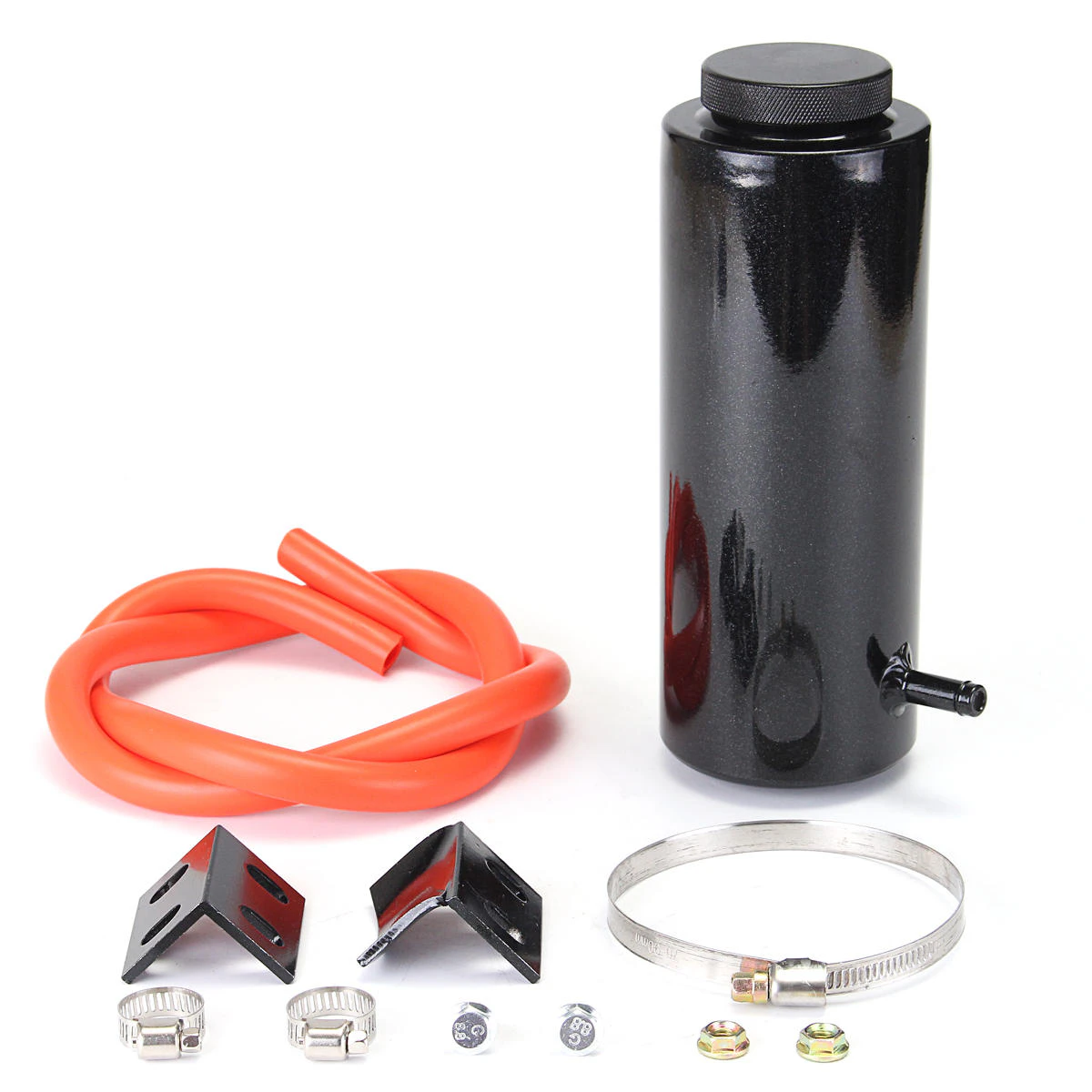 800ml Aluminum Alloy Black Universal Radiator Coolant Catch Tank