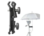 Outdoor Camera Umbrella Holder Clip Bracket Stand Clamp Photography Accessory