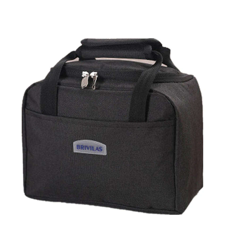 Lunch Box Container Cooler Bag Thick Insulated Lunch Bag Bento Box Handbag for Men Women Kids