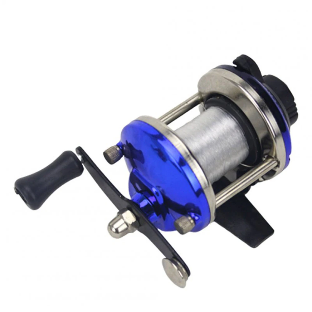 Fishing Reel Mini Metal Bait Casting Spinning Boat Ice Fishing Reel with Fishing Line ice wheel