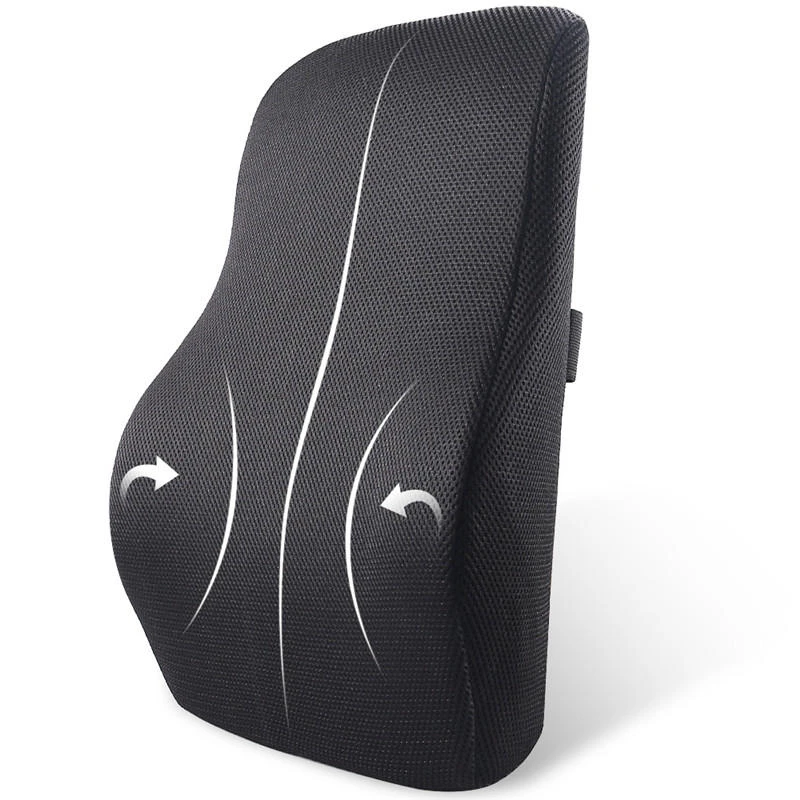 Memory Foam Seat Chair Lumbar Back Support Cushion Pillow For Office Home Car