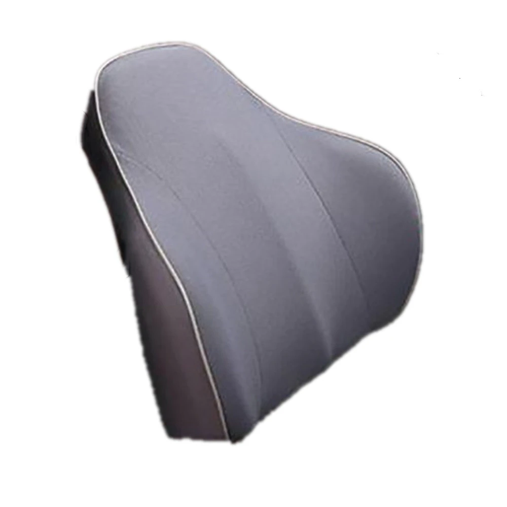 Lumbar Cushion Lower Back Support Pillow for Car Seat Office Chair  gray_36*43*15CM