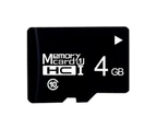 4GB High Speed Class10 Black TF(Micro SD) Memory Card