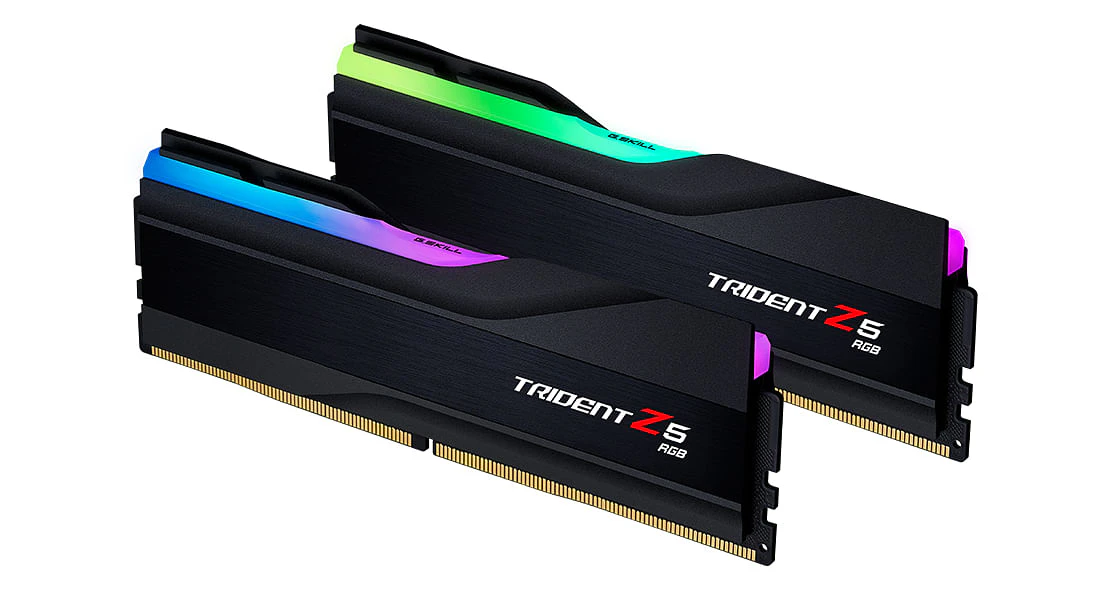 G.SKILL Trident Z5 RGB 32GB DDR5 Desktop RAM Kit - Black 2x 16GB - 6000Mhz - [F5-6000J4040F16GX2-TZ5RK]