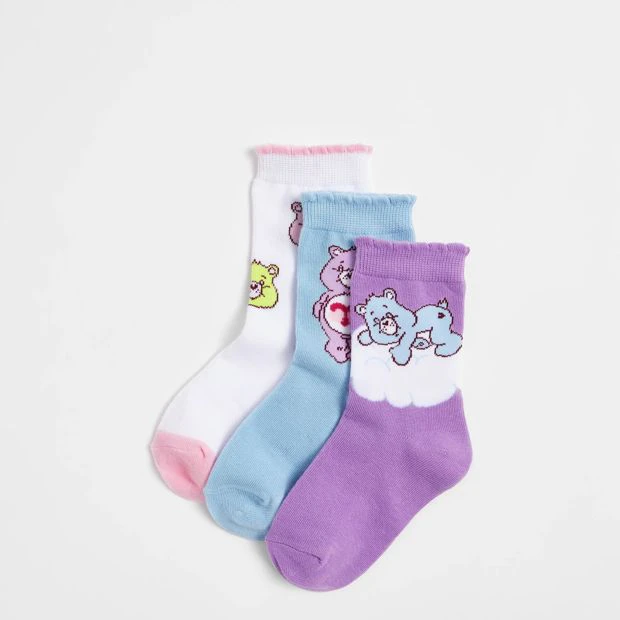 Care Bears Girls Socks 3 Pack - Multi