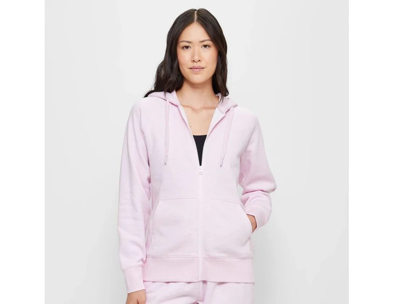 Target Active Fleece Zip Through Hoodie - Pink