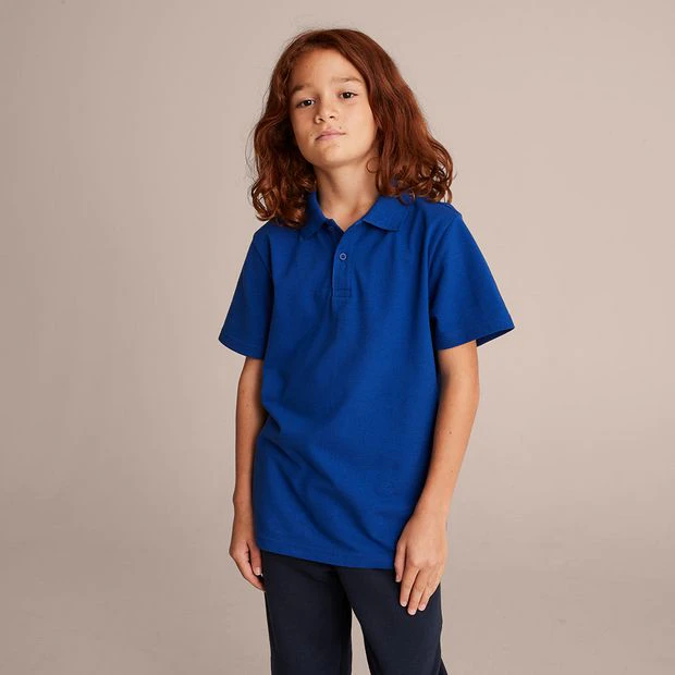 Target Short Sleeve School Polos - Blue