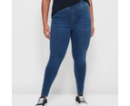 Target Plus Size Full Length Denim Jeggings - Blue