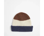 Target Kids Colour Block Beanie - Blue