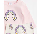 Target Baby Organic Cotton Bodysuit and Leggings 2 Piece Set - Pink