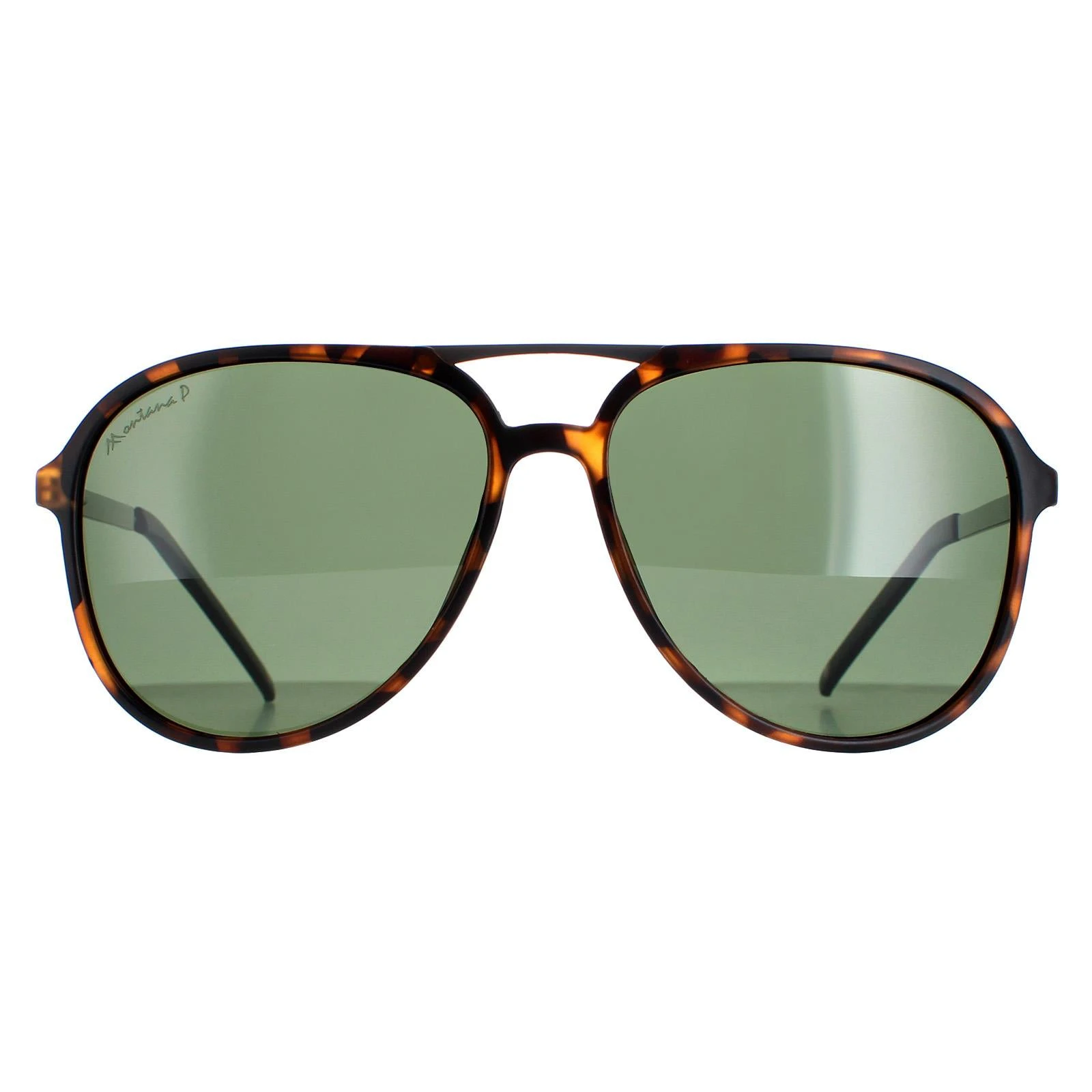 Montana Sunglasses MP8A  Matte Tortoise G15 Green Polarized