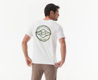 Billabong Men's Rotor Diamonds Short Sleeve Tee / T-Shirt / Tshirt - White