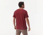 Quiksilver Men's Mind Barrel Short Sleeve Tee / T-Shirt / Tshirt - Tibetan Red