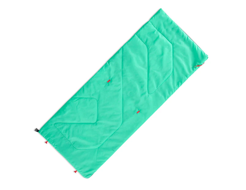 DECATHLON QUECHUA Quechua MH100 Kid's Sleeping Bag 20oC - Turquoise