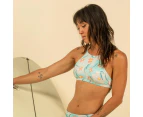 DECATHLON OLAIAN Women's Surfing Bikini Top w/ Padded Cups - Andrea Anamones