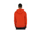Orange Print Hooded Sweatshirt - As Shown