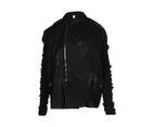 Designer - Pre-loved Sleek Black Leather Moto Jacket - Black