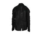 Designer - Pre-loved Sleek Black Leather Moto Jacket - Black